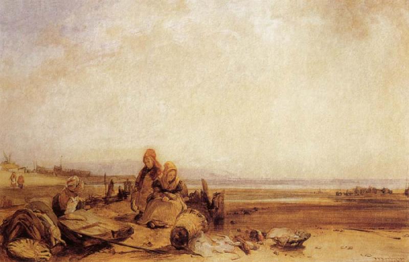 Richard Parkes Bonington Beach in Normandy